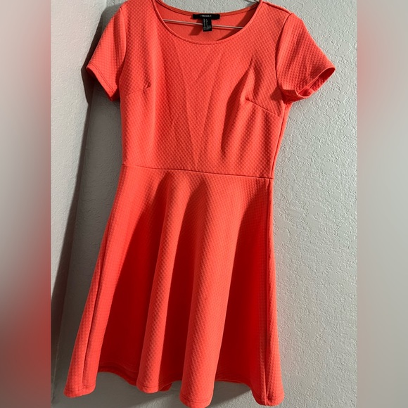 Forever 21 orange women dress - Picture 1 of 4
